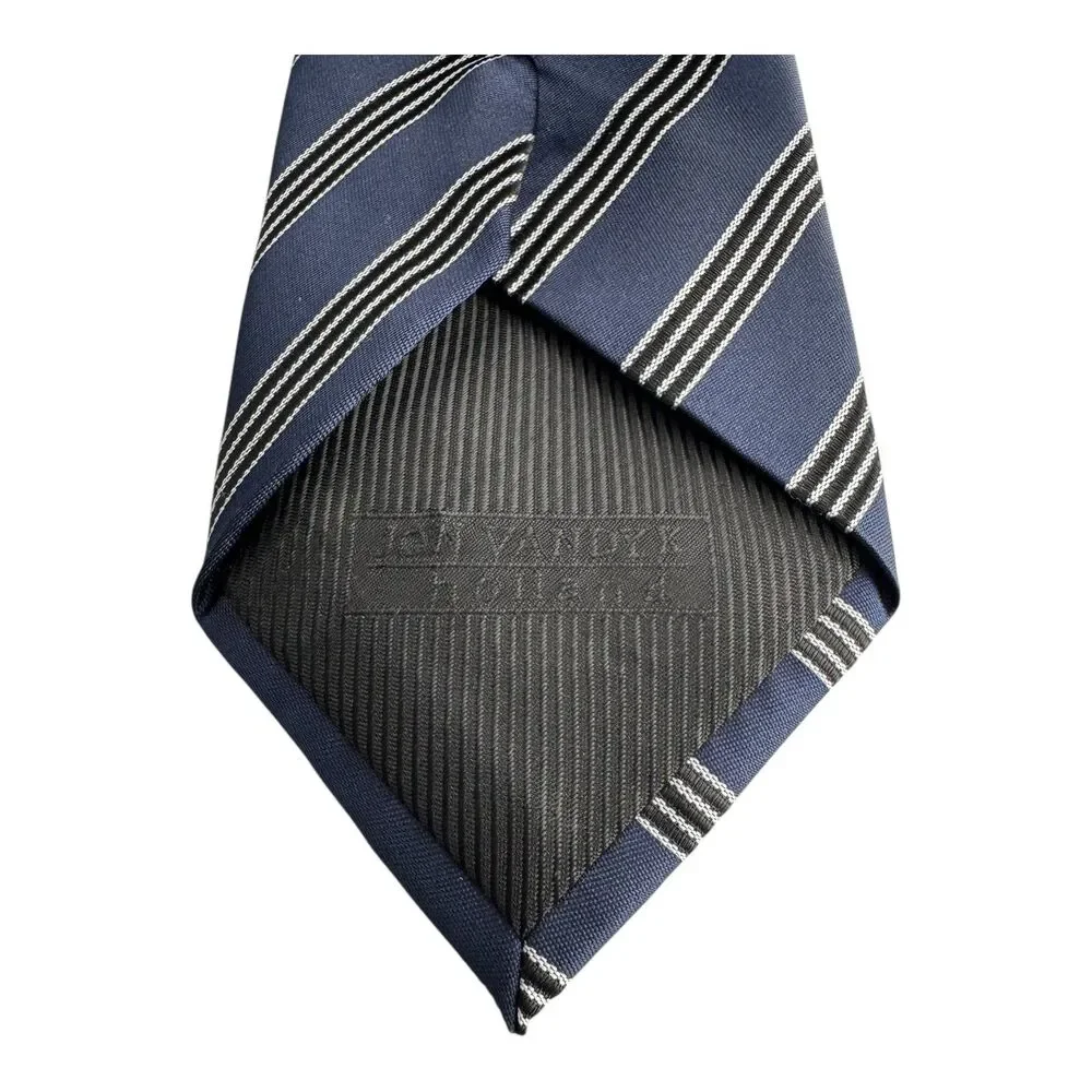 Jon Vandyke Tie Mens Classic Striped Polyester‎ Neckwear Business Formal Dress